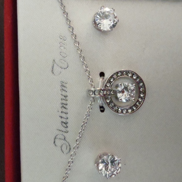 Earrings, necklace and bracelet, Swarovski crystal. New in box - Picture 3 of 6